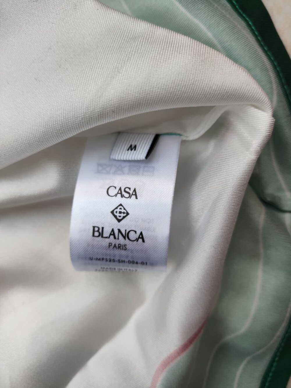Casablanca White Silk Short-Sleeve Bowling Shirt - Picture 6 of 7